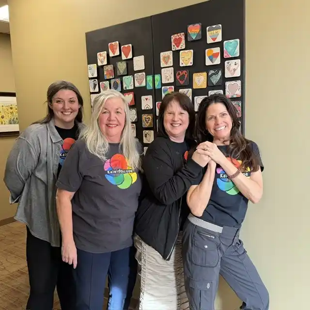 Four members of the Hospice of Lenawee Kaleidoscope bereavement team